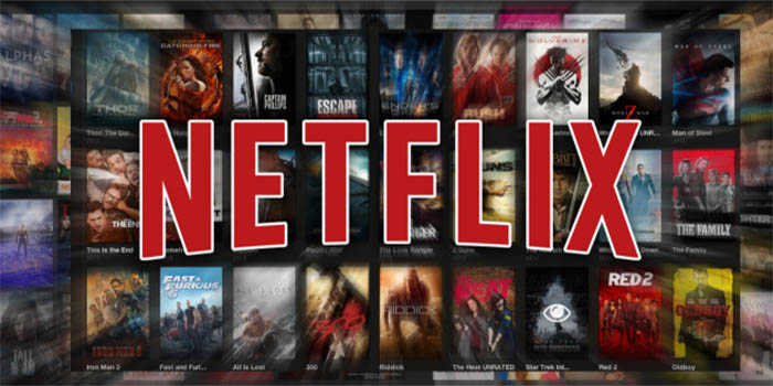 Logo Netflix avec photos de séries'